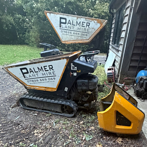 Tracked mini dumper - dumper, with